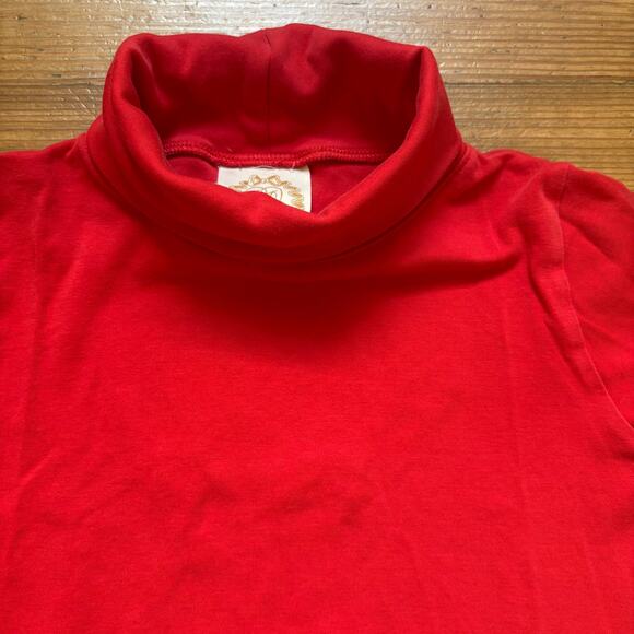 The Beaufort Bonnet Company red long sleeve turtleneck shirt SIZE 7 - Picture 3 of 4